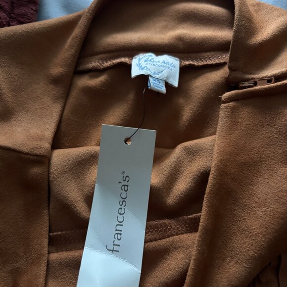 Francesca's Blue Rain Women's Fringe Skirt NWT - Picture 2 of 3